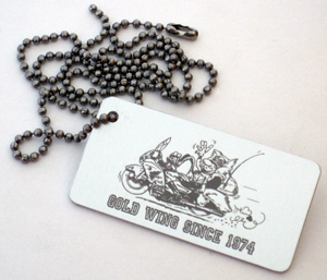 GoldWingus  Gold Wing since 1974 logo tag